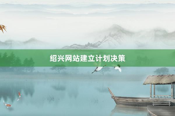 绍兴网站建立计划决策